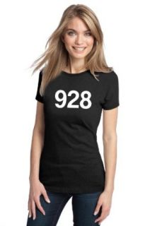 928 AREA CODE Ladies' T shirt / Flagstaff, Prescott, Yuma Novelty T Shirts Clothing