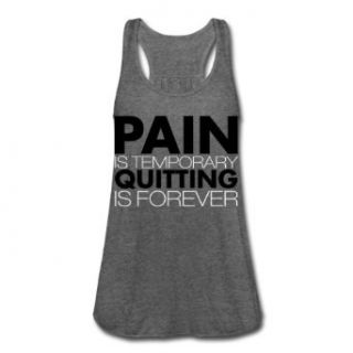 Spreadshirt Women's pain is temporary Tank Top Clothing