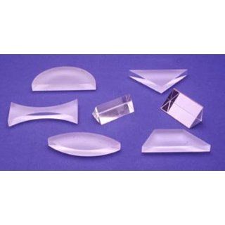 Ginsberg Scientific 7 909 81 Lens And Prism Set   Acrylic   7 Pieces