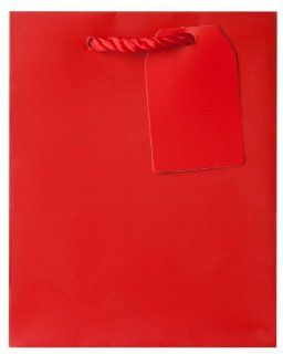 Jillson Roberts Small Gift Bag, Red Matte, 12 Count (ST909)  Gift Wrap Bags 