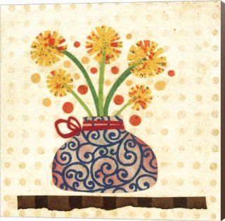 Dandies in a Ming Vase by Kate Endle Canvas Art Size 12 X 12   Prints