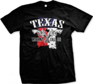 Texas We Don't Call 911 Gun Right Pistol 2nd Amendment Pride Men's Size T shirt Tee Clothing