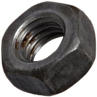 Steel Hex Nut, Plain Finish, Class 6, DIN 934, Metric, M2 0.4 Thread Size, 4 mm Width Across Flats, 1.6 mm Thick (Pack of 100)