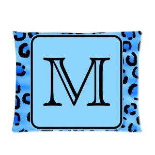 Personalized Monogram Leopard Pattern Custom Pillowcase Standard Size 20x26 CP 935  
