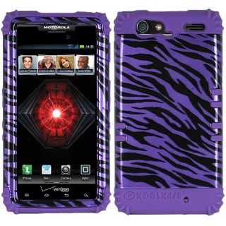 Purple HyBrid Rubber Soft Skin Hard Case Cover For Motorola Droid Razr Maxx 912M 913 916 Razor Max with Free Pouch Cell Phones & Accessories