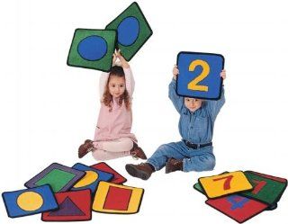 Carpets For Kids 920 Shape/Number Squares   Set of 20   Tiled Puzzle Play Mats