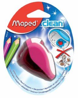 Maped Clean Sharpener, 2 Hole Pencil Sharpener, Assorted Colors (030210US) 