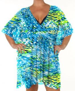Sunsets Woman 921WPP TRAN Tranquility Sheer Cover Up Tunic, OneSize Fashion Swimwear Cover Ups