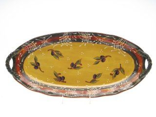 Certified International French Olives Fish Platter, 20 1/2 Inch by 9 1/2 Inch Kitchen & Dining
