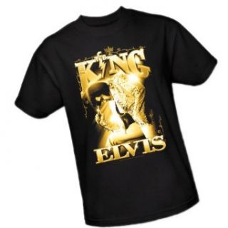The King    Elvis Presley Adult T Shirt, Small Clothing