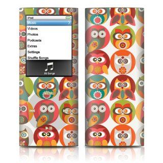 Owls Family Design Protective Decal Skin Sticker for Apple iPod nano 4G (4th Generation) Player   Players & Accessories