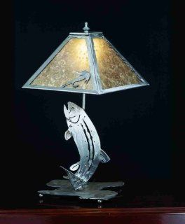 Meyda Lighting 23526 13.5"H Leaping Trout Base   Lighting Products  