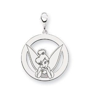 .925 Sterling Silver Authentic Disney Tinkerbell Charm Jewelry
