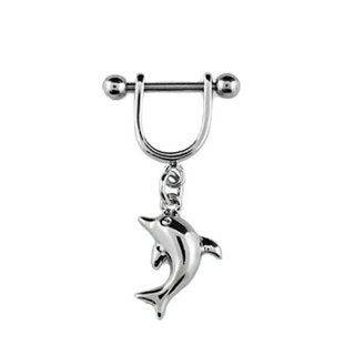 Dolphin Ear Cartilage Jewelry Helix Shield 18G Jewelry