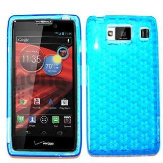 For Motorola Droid Razr Hd Xt926 Tpu 042 Dark Blue Skin Case Rubber Accessories Cell Phones & Accessories