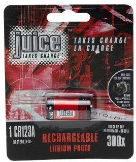 Juice CR123A Rechargeable Photo Lithium Batteries (Pack of 2) Health & Personal Care