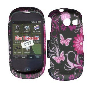 Pink Butterflies Samsung Flight II A927 Case Cover Hard Phone Cover Snap on Case Faceplates Cell Phones & Accessories
