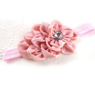 HuaYang Baby Girls Chiffon Headband Hairbow Head Flower Floral Hairband Photography Prop(Pink) Infant And Toddler Hair Accessories Clothing