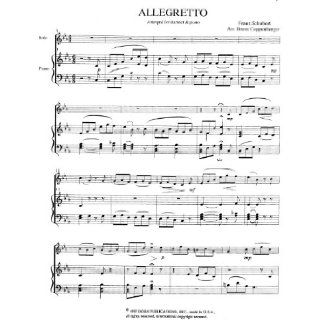 Allegretto for Clarinet and Piano by Franz Schubert Franz Schubert Books