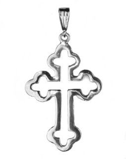 Argentium .930 Silver Cross Outline Pendants Jewelry
