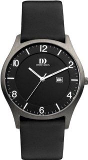 Danish Design IQ13Q956 Titanium Case Black Dial Leather Band Mens Watch at  Men's Watch store.