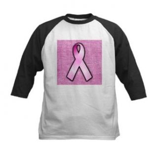 Artsmith, Inc. Kids Baseball Jersey Breast Cancer Pink Ribbon Clothing