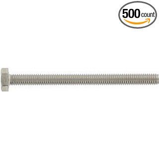 (500pcs) Metric DIN 933 M3X10 Hex Head Cap Screw with Full Thread Stainless Steel A2 Ships Free in USA Cap Screws And Hex Bolts