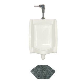 WizKid Fiber Classic Diamond Urinal Mat, 16 3/4" Width x 20 1/2" Length x 1/4" Thickness, Grey (Pack of 4) Floor Matting