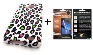 BUNDLE LCD Straight Talk Samsung Galaxy S959G S2 SII II 2 MULTI COLOR LEOPARD ANIMAL PRINT DESIGN + LCD SCREEN PROTECTOR HARD Case Skin Cover Mobile Phone Accessory Cell Phones & Accessories