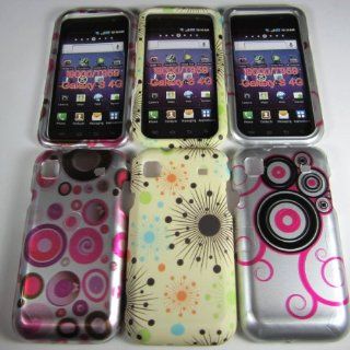 SET of Three (Lot of 3x) Hard Phone Cases Covers Skins Snap on Faceplate Protector for Samsung Vibrant 4g Galaxy S Sgh t959v T mobile I9000 Gt i9000 I9000t Polka Dots Cell Phones & Accessories