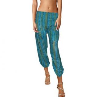 Cotton Green Harem Pajama Pants Pajama Bottoms Clothing
