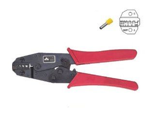 20 10 AWG Insulated and Non Insulated cable end sleeves Ratchet Crimping Plier   Crimpers  