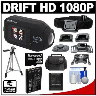 Drift Innovation HD 1080p Digital Video Action Camera Camcorder with 16GB Card + Battery + Case + Tripod + Cleaning Kit  Camcorder Bundles  Camera & Photo