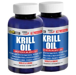 Arctic Krill Oil Maximum Strength 500mg 60 Softgel Capsules   Two Pack Health & Personal Care