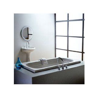 Jacuzzi Luxura Skirted Pure Air 60" x 32" x 20.25" Bath Tub with Right Side Blower EA50 969   Recessed Bathtubs  