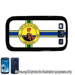 Little Rock Arkansas AR City State Flag Samsung Galaxy S3 i9300 Case Cover Skin Black Cell Phones & Accessories