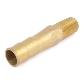 46mm Length 9mm Dia Thread Brass Pipe Close Nipple Fitting Connector    