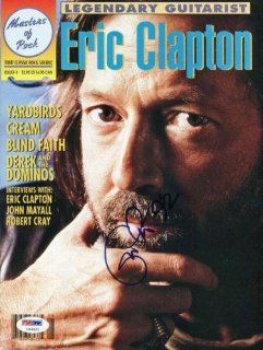Eric Clapton "92" Signed 1992 Masters Of Rock Magazine #u14321   PSA/DNA Certified   Autographed Golf Magazines Sports Collectibles