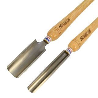 Hurricane Woodturning Two Piece Roughing Gouge Set, 2" Gouge and 1" Gouge, High Speed Steel   Lathe Turning Tools  