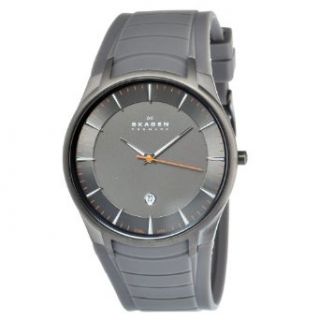 Skagen Men's 955XLSMRM Stainless Steel Grey Dial Watch Skagen Watches