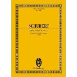 Symphony No. 3 in D Major, D 200 Study Score Franz Schubert 9783795771492 Books
