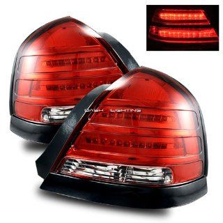 98 08 Ford Crown Victoria LED Tail Lights   Red Clear Automotive