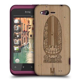 Head Case Designs Surfboard Tiki Wood Carvings Hard Back Case Cover For HTC Rhyme Cell Phones & Accessories