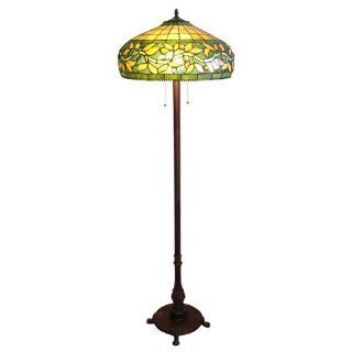 Ivy Design Tiffany Floor Lamp With Bronze Base  
