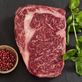Wagyu Beef Rib Eye Steak   Marble Grade 8   Whole, Cut To Order   11 lbs cut to 1 1/4 inch steaks  Grocery & Gourmet Food