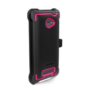 HTC Windows 8X Ballistic HTC 8X SG MAXX Case   Black / Pink Case, Cover Cell Phones & Accessories
