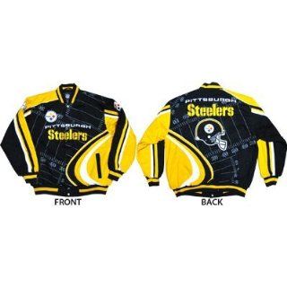 Pittsburgh Steelers Big Play Cotton Twill Jacket (Large) Toys & Games
