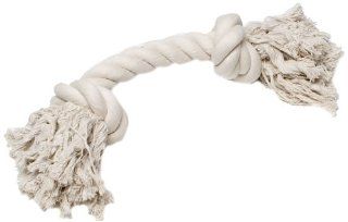 Classic Products Double Knotted Rope Dog Toy, 17 Inch, White  Pet Toy Ropes 