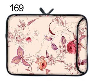TaylorHe Colorful 15.6 inch 15 inch 16 inch Compact Neoprene Laptop Sleeve Case with Patterns and Side Pockets Beautiful Pink Roses Floral for Her Computers & Accessories