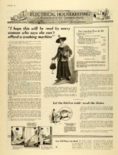 1920 Ad Western Electric Housekeeping Utilities Laundry Washing Machine Vacuum   Original Print Ad  